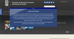 Desktop Screenshot of cdhpuebla.org.mx