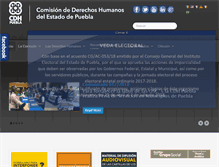 Tablet Screenshot of cdhpuebla.org.mx